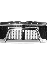 Spec-D Glossy Black ABS Chrome Trim Rebel Style Mesh Grille Dodge Ram 1500 2019-2020                                     - HG-RAM1915C-RB-GL - Image 7
