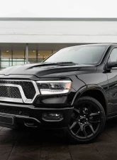 Spec-D Glossy Black ABS Chrome Trim Rebel Style Mesh Grille Dodge Ram 1500 2019-2020                                     - HG-RAM1915C-RB-GL - Image 10