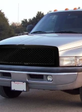 Spec-D Glossy Black ABS Honeycomb Mesh Grille Dodge Ram 1994-2002                                     - HG-RAM94JM-JL - Image 10