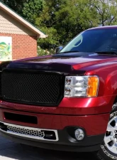 Spec-D Glossy Black ABS Honeycomb Mesh Grille GMC Sierra 2007-2013                                     - HG-SIE07JM-JL - Image 10