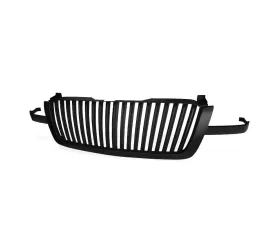 Spec-D Matte Black ABS Conversion Vertical Grille Chevrolet Silverado | Avalanche 2003-2006