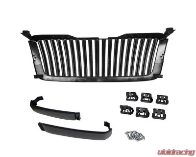 Spec-D Matte Black ABS Conversion Vertical Grille Chevrolet Silverado | Avalanche 2003-2006 - HG-SIV03JMVT-RS