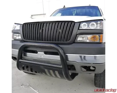 Spec-D Matte Black ABS Conversion Vertical Grille Chevrolet Silverado | Avalanche 2003-2006 - HG-SIV03JMVT-RS