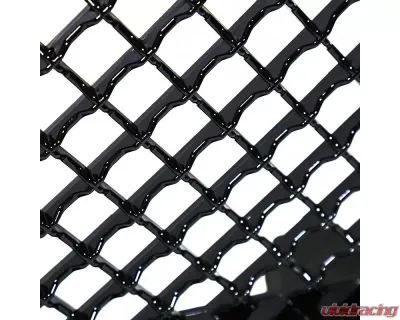 Spec-D Glossy Black ABS Honeycomb Mesh Grille Chevrolet Silverado 1500 2007-2013 - HG-SIV07JM-JL