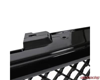 Spec-D Glossy Black ABS Honeycomb Mesh Grille Chevrolet Silverado 1500 2007-2013 - HG-SIV07JM-JL