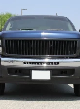 Spec-D Glossy Black ABS Vertical Grille Chevrolet Silverado 1500 2007-2013                                     - HG-SIV07JMVT - Image 8