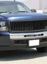 Spec-D Glossy Black ABS Vertical Grille Chevrolet Silverado 1500 2007-2013                                     - HG-SIV07JMVT - Image 9