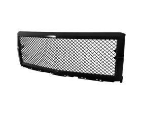 Spec-D Glossy Black ABS Honeycomb Mesh Grille Chevrolet Silverado 1500 2014-2015