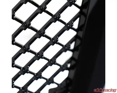 Spec-D Glossy Black ABS Honeycomb Mesh Grille Chevrolet Silverado 1500 2014-2015 - HG-SIV14JM-JL