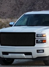 Spec-D Glossy Black ABS Honeycomb Mesh Grille Chevrolet Silverado 1500 2014-2015                                     - HG-SIV14JM-JL - Image 10