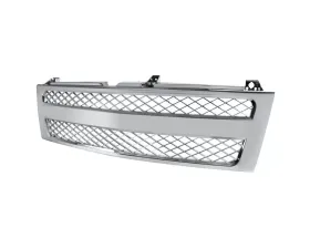 Spec-D Chrome ABS V2 Honeycomb Mesh Grille Chevrolet Silverado 1999-2002