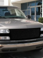 Spec-D Glossy Black ABS Honeycomb Mesh Grille Chevrolet 1999-2006                                     - HG-SIV99JM-JL - Image 10