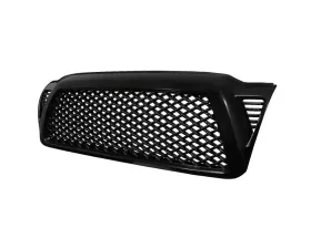 Spec-D Glossy Black ABS Honeycomb Mesh Grille Toyota Tacoma 2005-2011