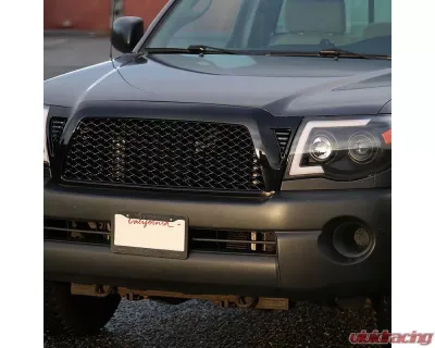 Spec-D Glossy Black ABS Honeycomb Mesh Grille Toyota Tacoma 2005-2011 - HG-TAC05JM-JL