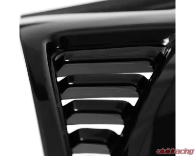 Spec-D Glossy Black ABS Honeycomb Mesh Grille Toyota Tacoma 2005-2011 - HG-TAC05JM-JL