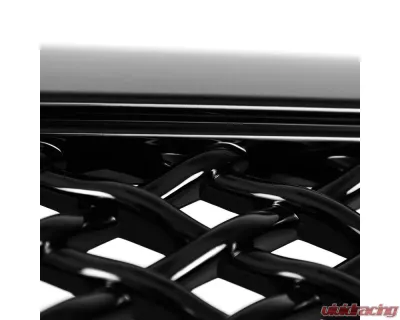 Spec-D Glossy Black ABS Honeycomb Mesh Grille Toyota Tacoma 2005-2011 - HG-TAC05JM-JL