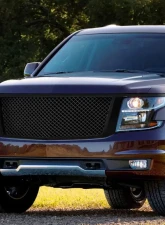 Spec-D Glossy Black ABS Mesh Grille Chevrolet Tahoe | Suburban 2015-2018                                     - HG-TAH15JM-JL - Image 10