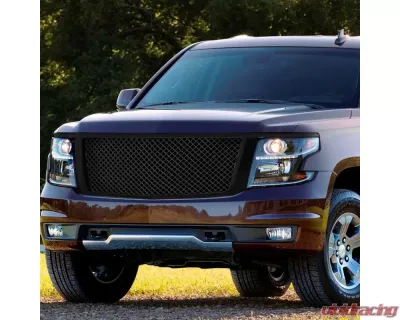 Spec-D Glossy Black ABS Mesh Grille Chevrolet Tahoe | Suburban 2015-2018 - HG-TAH15JM-JL