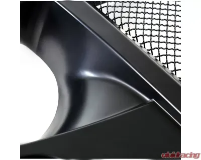 Spec-D Matte Black ABS Mesh Grille Jeep Wrangler 2007-2018 - HG-WRG07BB-G3-KL