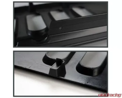 Spec-D Matte Black Rivet Style Mesh Grille Jeep Wrangler 2007-2018 - HG-WRG07BB-G4-KL