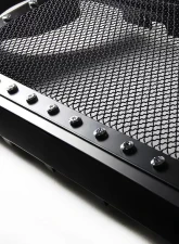 Spec-D Matte Black Rivet Style Mesh Grille Jeep Wrangler 2007-2018                                     - HG-WRG07BB-G4-KL - Image 9