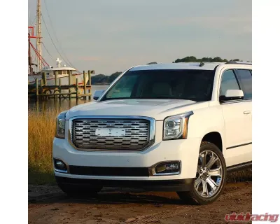 Spec-D Chrome ABS Denali Style Mesh Grille GMC Yukon | Yukon XL 2015-2020 - HG-YUK15C-V2-GL