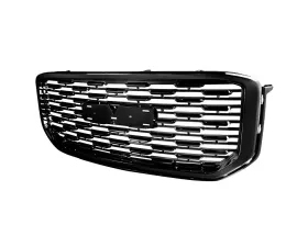 Spec-D Glossy Black ABS Denali Style Mesh Grille GMC Yukon | Yukon XL 2015-2020