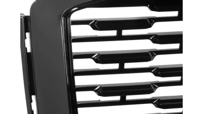 Spec-D Glossy Black ABS Denali Style Mesh Grille GMC Yukon | Yukon XL 2015-2020                                     - HG-YUK15JM-V2-GL - Image 2