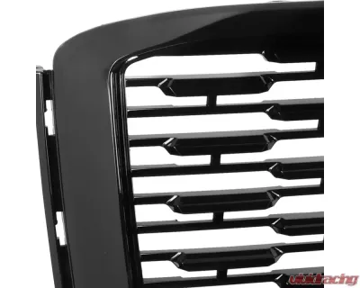 Spec-D Glossy Black ABS Denali Style Mesh Grille GMC Yukon | Yukon XL 2015-2020 - HG-YUK15JM-V2-GL
