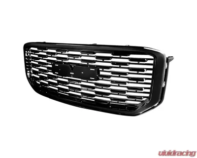 Spec-D Glossy Black ABS Denali Style Mesh Grille GMC Yukon | Yukon XL 2015-2020 - HG-YUK15JM-V2-GL