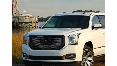 Spec-D Glossy Black ABS Denali Style Mesh Grille GMC Yukon | Yukon XL 2015-2020                                     - HG-YUK15JM-V2-GL - Image 10