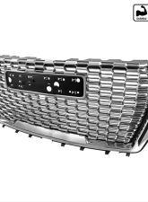 Spec-D Chrome Denali Style Front Mesh Grille GMC Yukon | Yukon XL 2021-2022                                     - HG-YUK21C-GL - Image 10