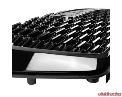 Spec-D Gloss Black Denali Style Front Mesh Grille GMC Yukon | Yukon XL 2021-2022 - HG-YUK21GB-GL