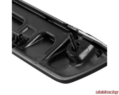 Spec-D Glossy Black Front Upper Grille Moulding GMC Yukon | Yukon XL 2021-2022 - HG-YUK21GB-MD-GL