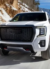 Spec-D Glossy Black Front Upper Grille Moulding GMC Yukon | Yukon XL 2021-2022                                     - HG-YUK21GB-MD-GL - Image 9