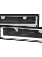 Spec-D LED Strip Bumper Corner Signal Lights (Matte Black Housing/Clear Lens) Chevrolet | GMC 1988-1999                                     - LB-C1088JM-G3-GO - Image 9