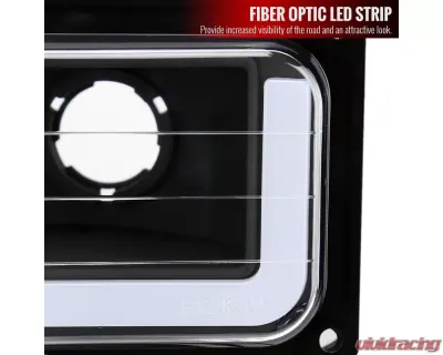 Spec-D LED Strip Bumper Corner Signal Lights (Matte Black Housing/Clear Lens) Chevrolet | GMC 1988-1999 - LB-C1088JM-G3-GO