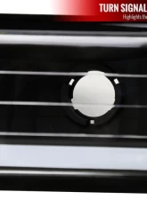 Spec-D LED Strip Bumper Corner Signal Lights (Matte Black Housing/Clear Lens) Chevrolet | GMC 1988-1999                                     - LB-C1088JM-G3-GO - Image 4