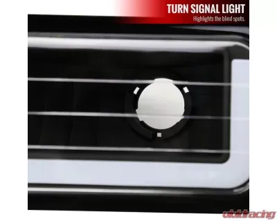 Spec-D LED Strip Bumper Corner Signal Lights (Matte Black Housing/Clear Lens) Chevrolet | GMC 1988-1999 - LB-C1088JM-G3-GO