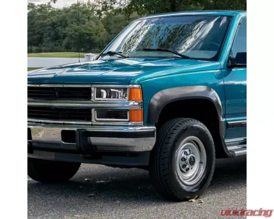 Spec-D LED Strip Bumper Corner Signal Lights (Matte Black Housing/Clear Lens) Chevrolet | GMC 1988-1999 - LB-C1088JM-G3-GO