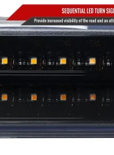 Spec-D Bumper Lights w/ Sequential Turn Signal Lights (Glossy Black Housing/Smoked Lens) GMC Sierra | Yukon 1999-2007                                     - LB-GMC99GLED-SQ-TM - Image 4