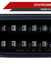 Spec-D Bumper Lights w/ Sequential Turn Signal Lights (Glossy Black Housing/Smoked Lens) GMC Sierra | Yukon 1999-2007                                     - LB-GMC99GLED-SQ-TM - Image 5