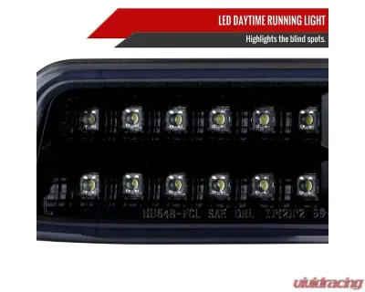 Spec-D Bumper Lights w/ Sequential Turn Signal Lights (Glossy Black Housing/Smoked Lens) GMC Sierra | Yukon 1999-2007 - LB-GMC99GLED-SQ-TM