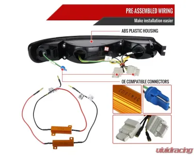 Spec-D Bumper Lights w/ Sequential Turn Signal Lights (Glossy Black Housing/Smoked Lens) GMC Sierra | Yukon 1999-2007 - LB-GMC99GLED-SQ-TM