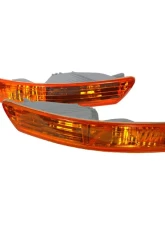 Spec-D Bumper Lights (Chrome Housing/Amber Lens) Acura Integra 1998-2001                                     - LB-INT98AM-RS - Image 10