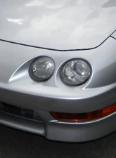 Spec-D Bumper Lights (Chrome Housing/Amber Lens) Acura Integra 1998-2001                                     - LB-INT98AM-RS - Image 4