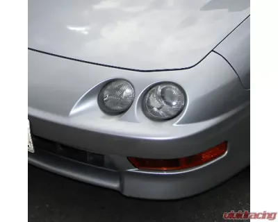 Spec-D Bumper Lights (Chrome Housing/Amber Lens) Acura Integra 1998-2001 - LB-INT98AM-RS