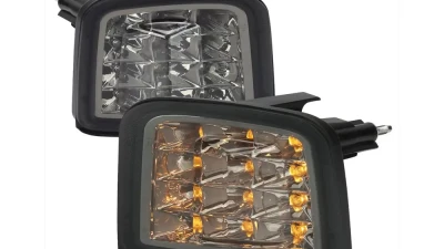 Spec-D Sequential Front Bumper LED Turn Signal Lights (Chrome Housing/Smoked Lens) Subaru WRX | STI 2015-2021                                     - LB-WRX15GLED-SQ-VS - Image 8