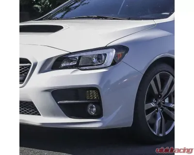 Spec-D LED Sequential Front Bumper Turn Signal Lights (Chrome Housing/Smoke Lens) Subaru WRX | STI 2015-2021 - LB-WRX15GLED-SQ-VS