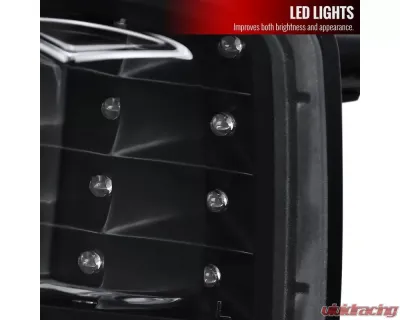 Spec-D LED STI Sequential Front Bumper Turn Signal Lights (Matte Black Housing/Clear Lens) Subaru WRX | STI 2015-2021 - LB-WRX15JMLED-SQ-VS